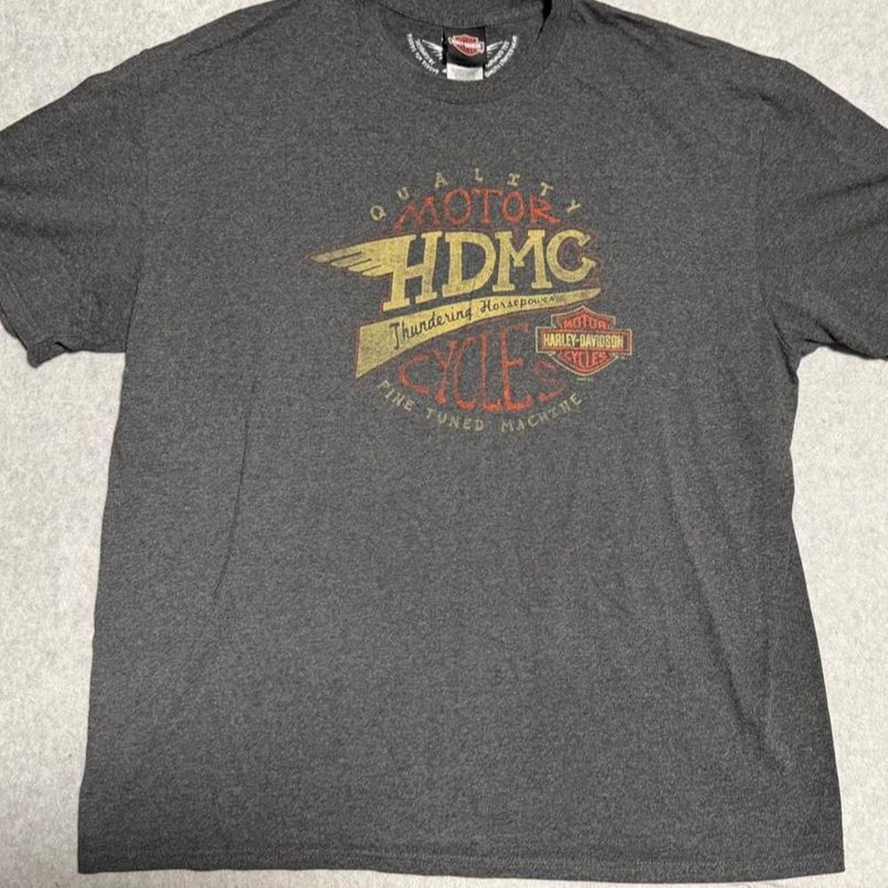 Harley Davidson Kent's Abilene Texas Grey Men's 2XL T Shirt